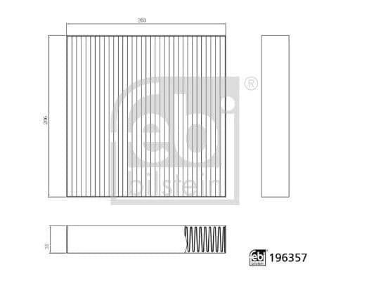FEBI BILSTEIN Filter, cabin air 196357