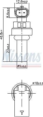 Sensor, coolant temperature