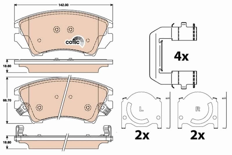 Brake Pad Set, disc brake