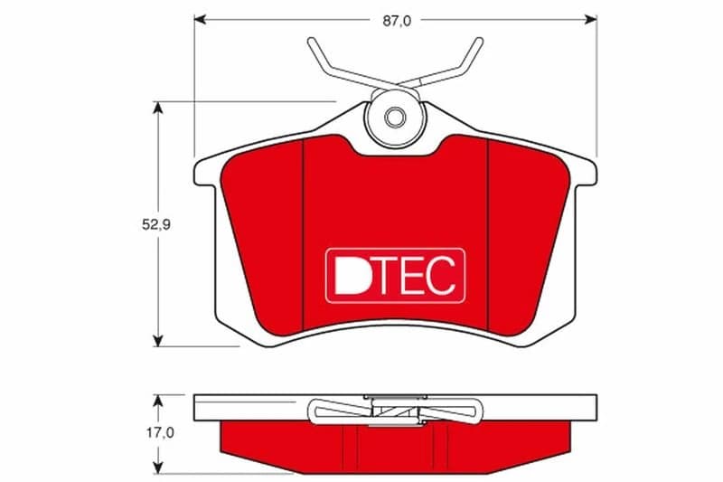TRW Brake Pad Set, disc brake GDB1330DTE