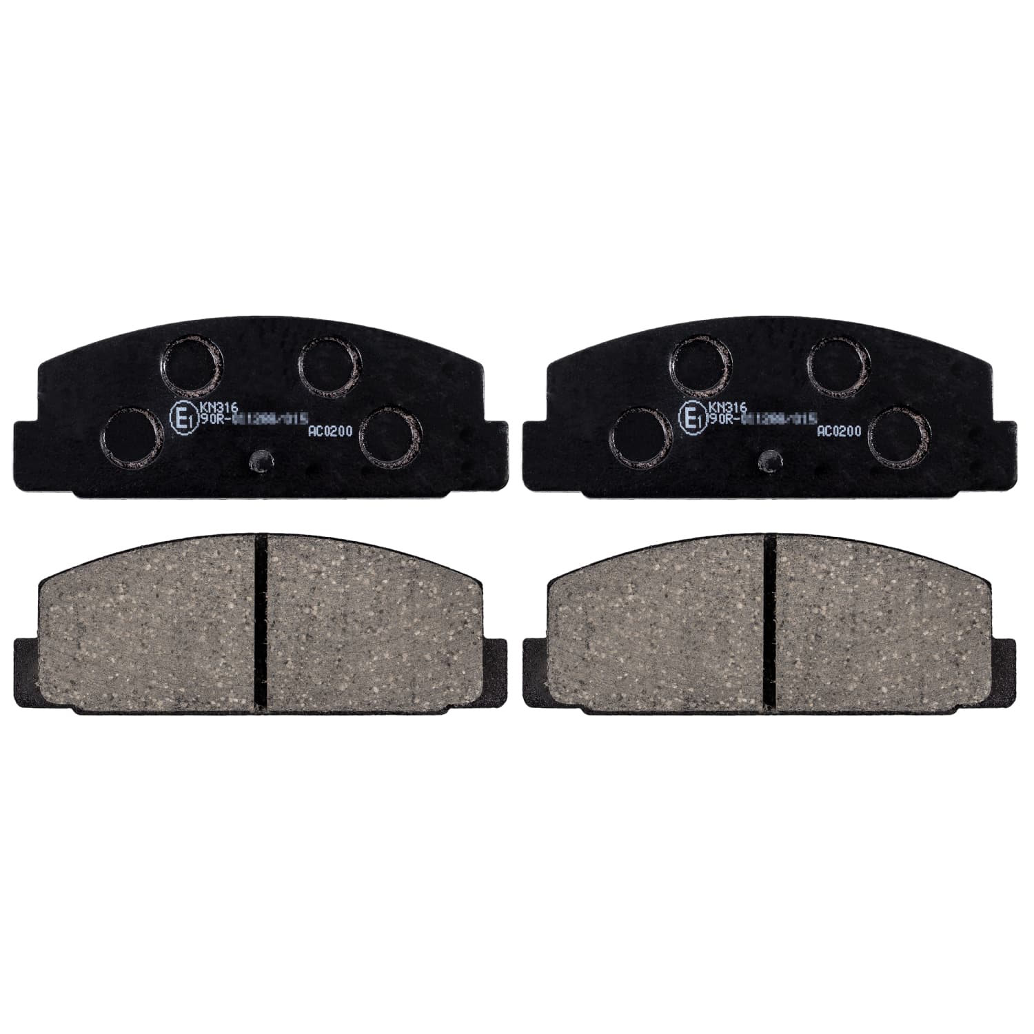 Rear brake pads set
