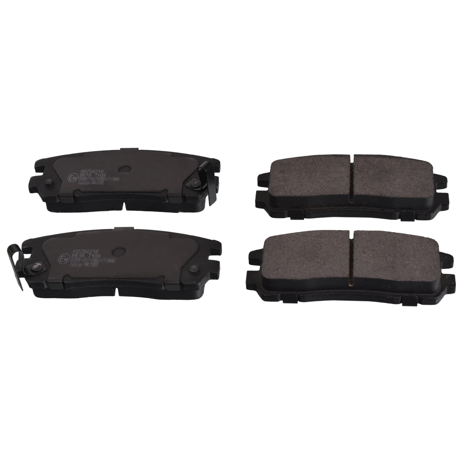 Rear brake pads set